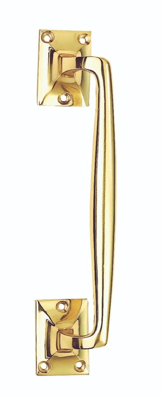 PULL HANDLE (PUB STYLE) - POLISHED BRASS - 254MM - EACH