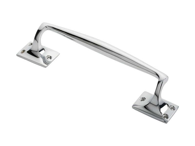 PULL HANDLE (PUB STYLE) - POLISHED CHROME - 254MM - EACH