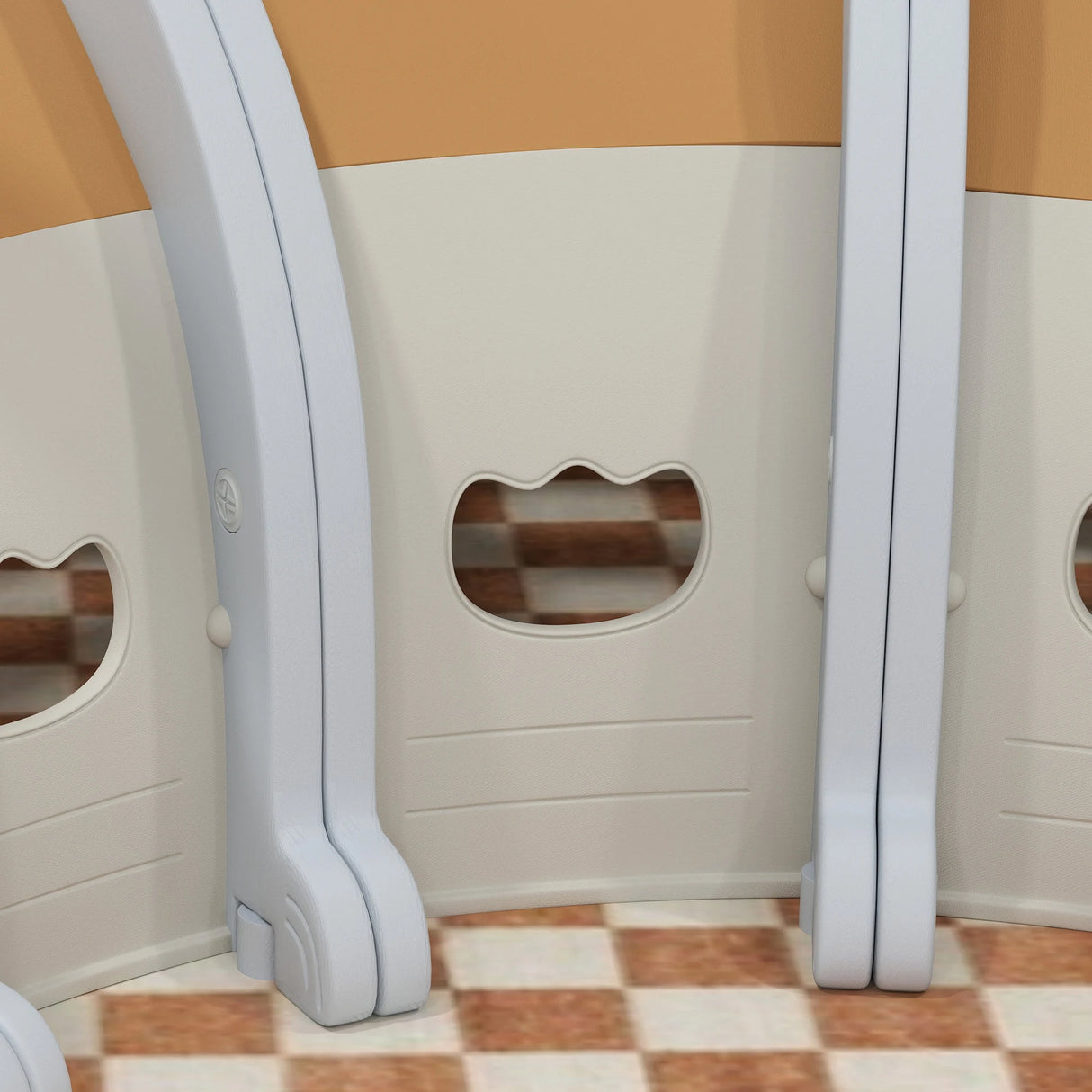 AIYAPLAY Monkey-Design Kids Play Tunnel for Crawling, Climbing, for ages 3-6 Years, Brown