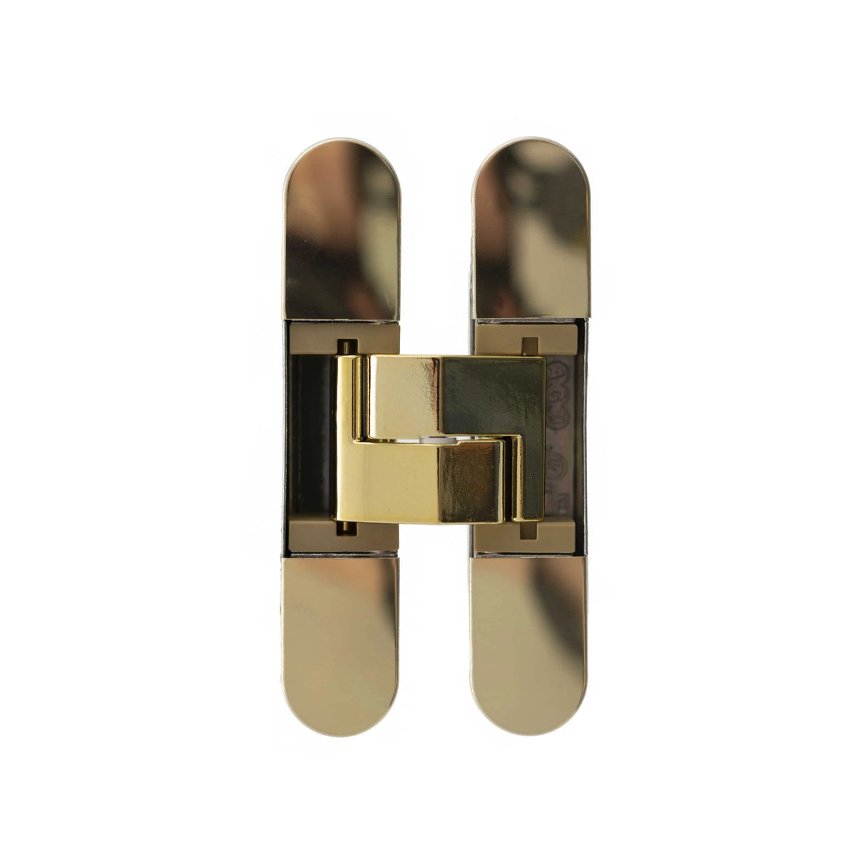 AGB Eclipse Adjustable Concealed Hinge - Polished Brass - Each