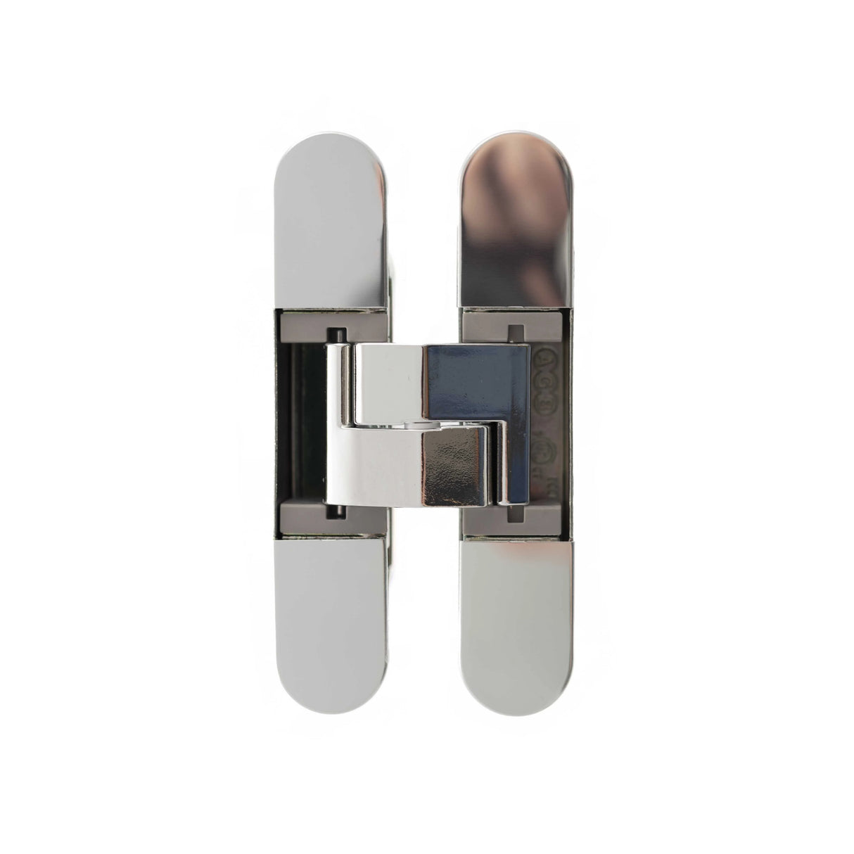 AGB Eclipse Adjustable Concealed Hinge - Polished Nickel - Each