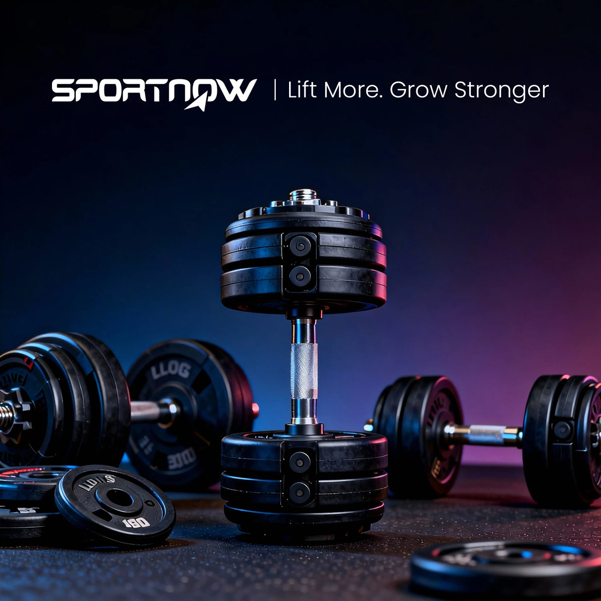 SPORTNOW Adjustable Dumbbells Set with Safety Locking Mechanism, Multicoloured