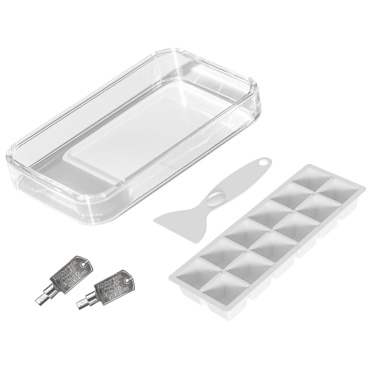 HOMCOM 46 Litre Lockable Countertop Fridge - Grey