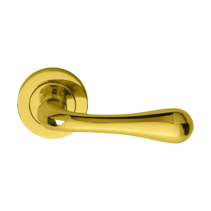 ASTRO LEVER ON CONCEALED FIX ROUND ROSE OTL (POLISHED BRASS) - POLISHED BRASS - 51MM - PAIR