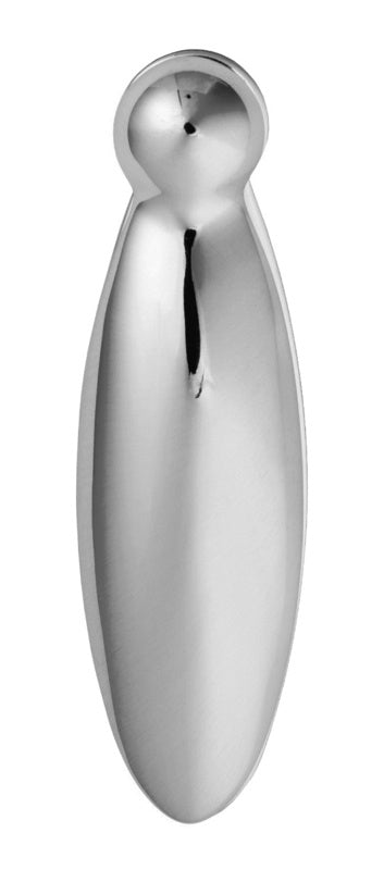 ESCUTCHEON LOCK PROFILE PEAR DROP COVERED FACE FIX - POLISHED CHROME - EACH