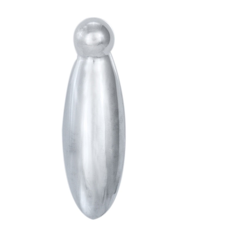 ESCUTCHEON LOCK PROFILE PEAR DROP COVERED FACE FIX - SATIN CHROME - EACH