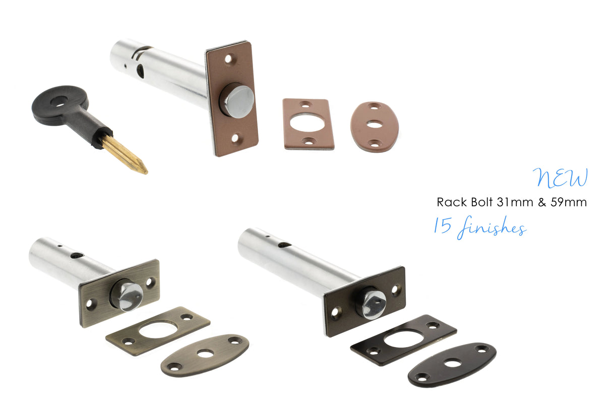 Atlantic Heavy Duty Bolt Through Tubular Latch 3" - Satin Brass - Each