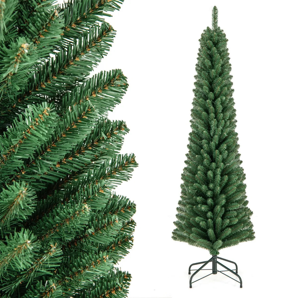 Artificial Christmas Tree with Quick Shape Technology and  Lush Branch Tips-6FT