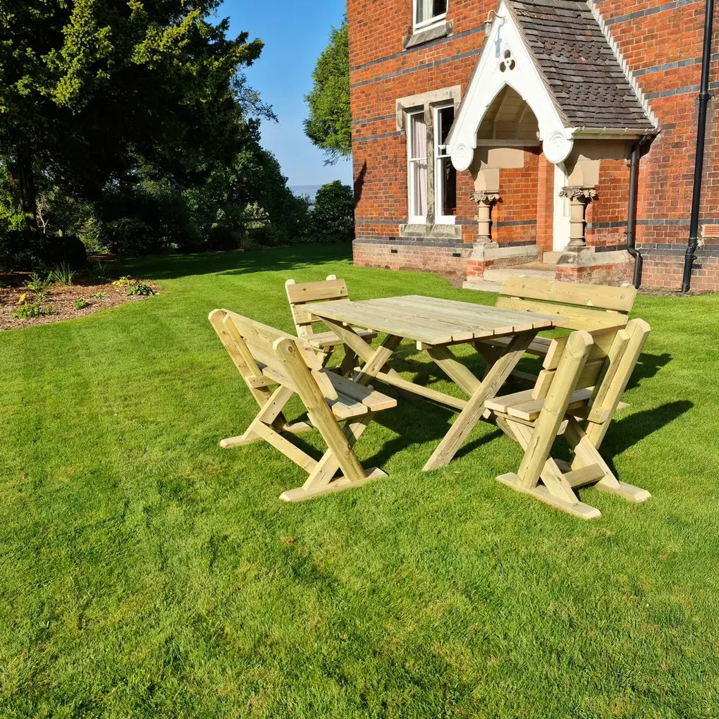 ASHCOMBE TABLE SET SEATS 6