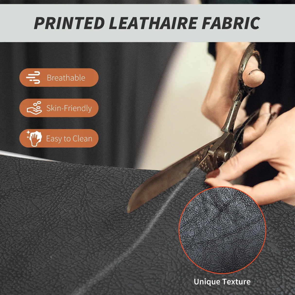 HOMCOM Leathaire Reclining Office Chair with Lumbar Support Pillow - Black