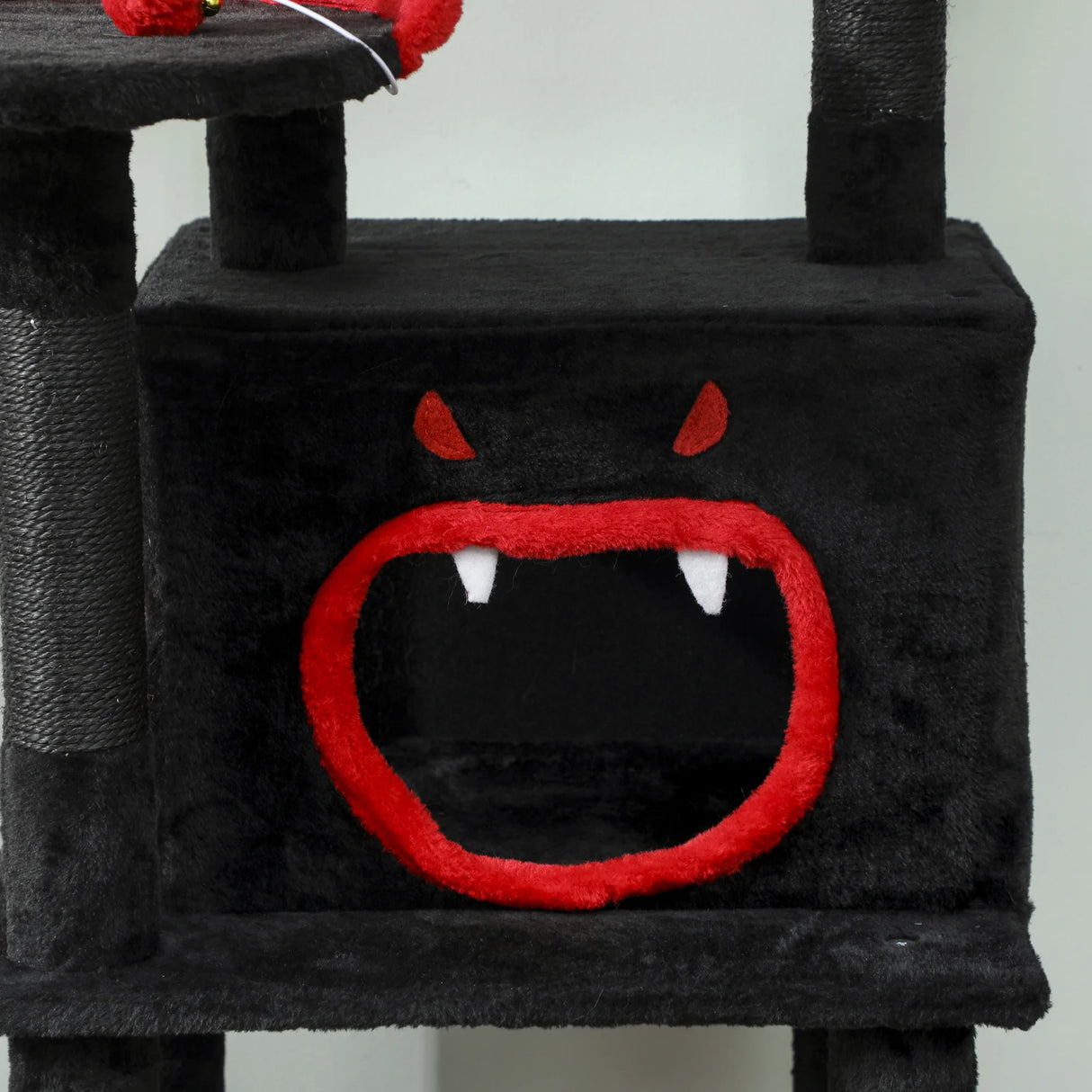 PawHut Gothic Cat Tree, 152 cm Multi-Level Cat Tower for Large Cats with Coffin Bed, Large Condo, for Halloween