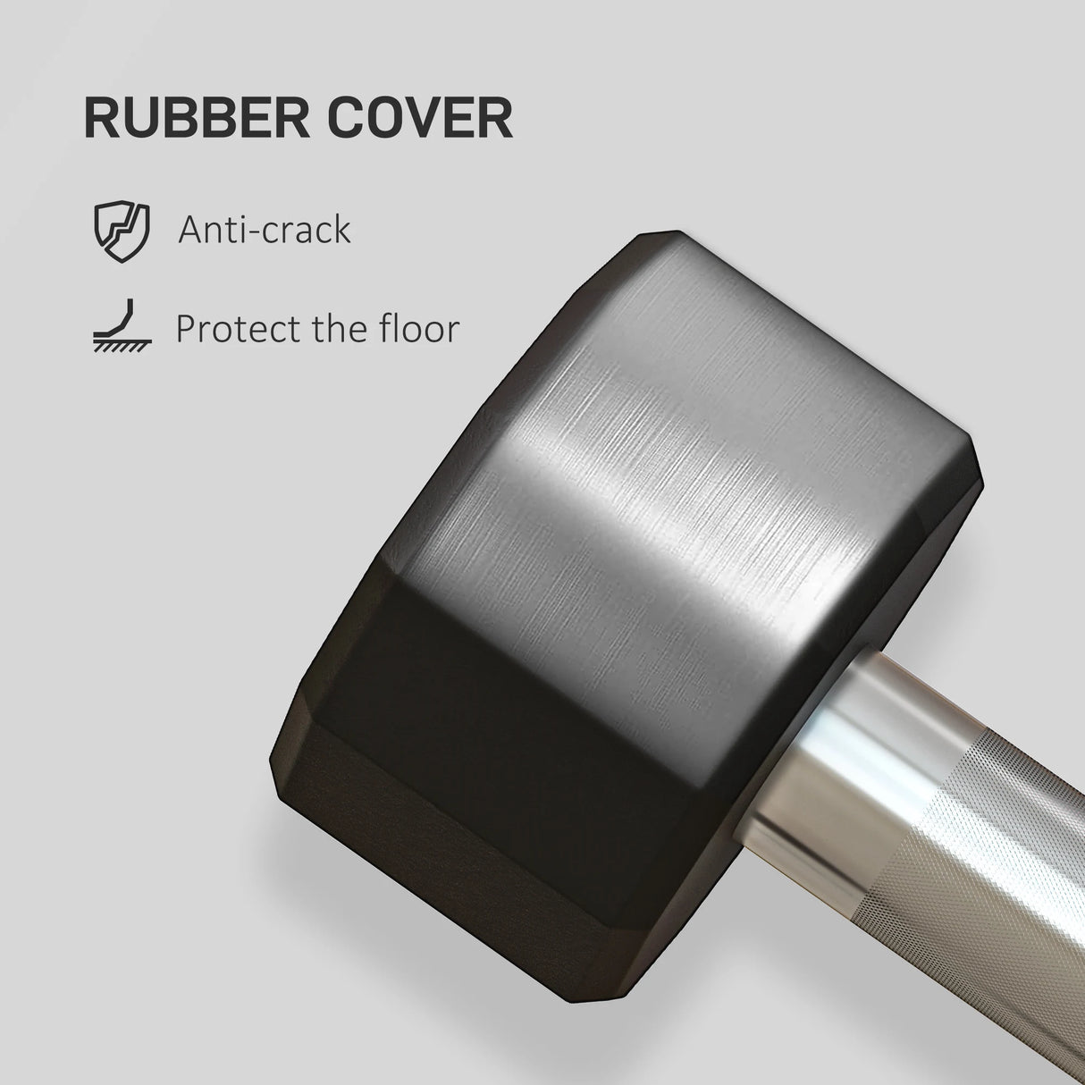 SPORTNOW Dumbbells Weights Set with 12-Sided Shape and Non-Slip Grip for Men Women Home Gym Workout, 2 x 2kg