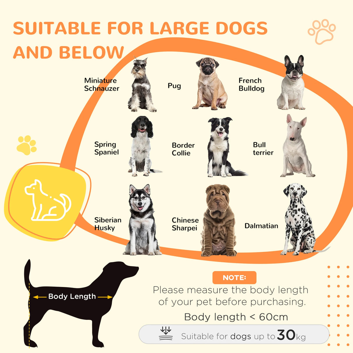 PawHut Dog Crate Furniture, Dog Cage End Table, with Wheels, for Large Dogs, 106 x 60 x 82 cm  - White