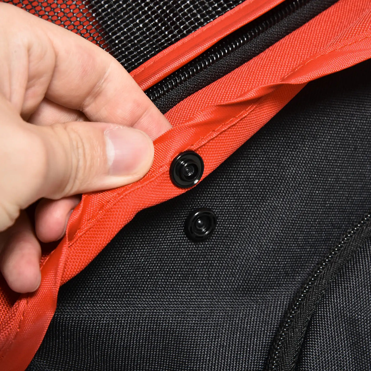 PawHut Dog Stroller Foldable Pet Pram, 3 Wheels Dog Pushchair with Brake, for Small Dogs & Cats, Red