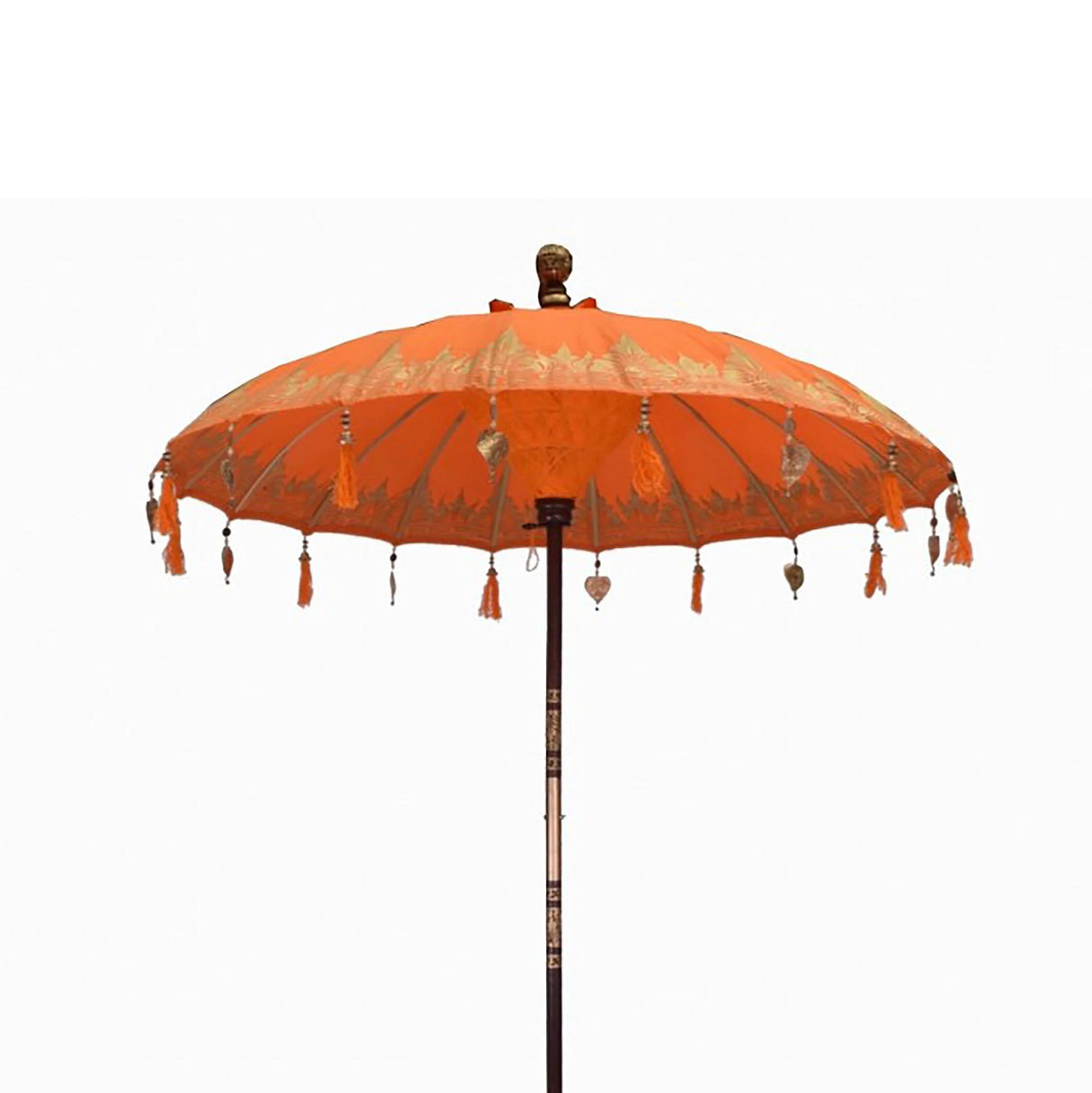 Bali Patio Parasol - Cotton - Orange Decor - 1.5m