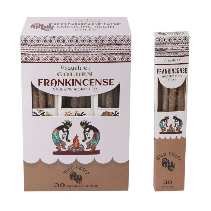 Golden Frankincense Smudging Resin Sticks 30g