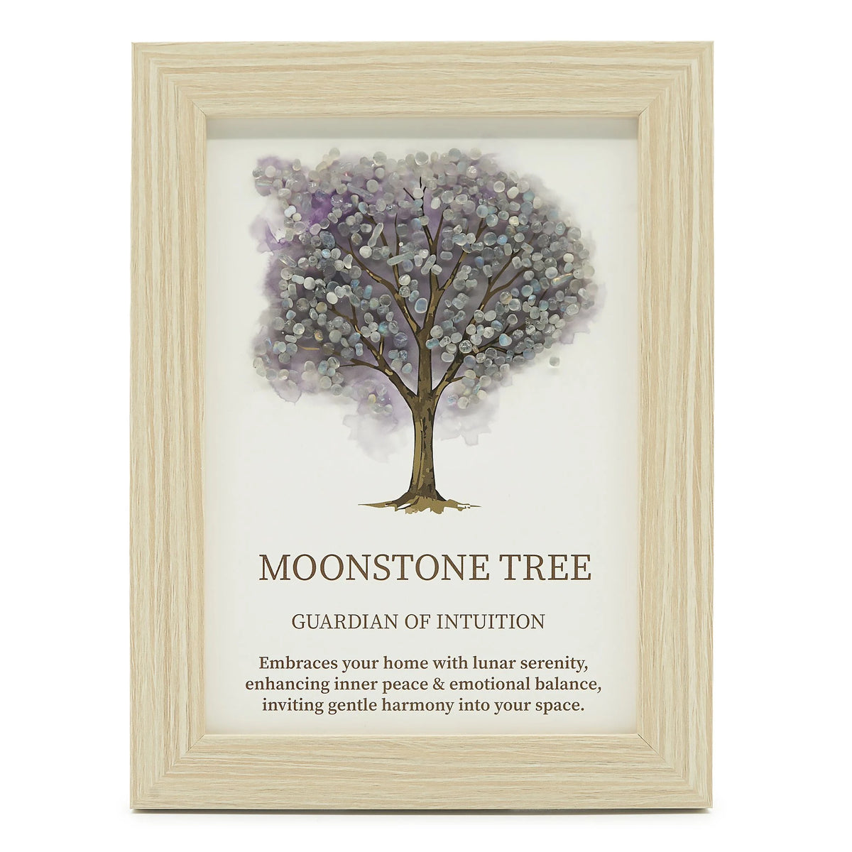 Gemstone Picture - Tree of Life - Moonstone (20x14.7x1cm)