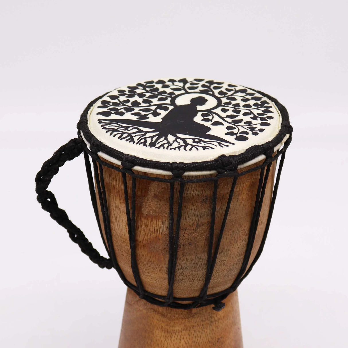Buddha Wide Top Djembe Drum - 13cm