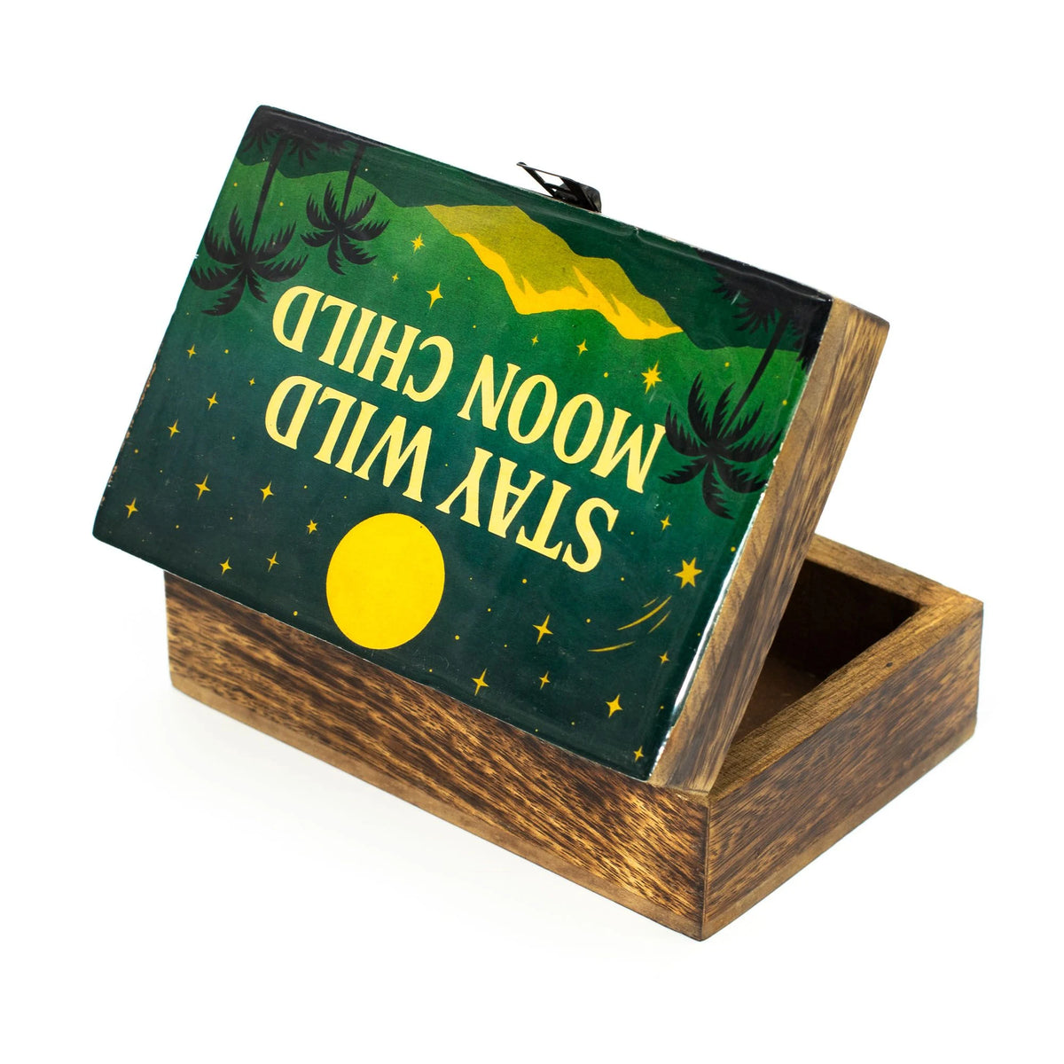 Medium Enamelled Box - Stay Wild Moon Child