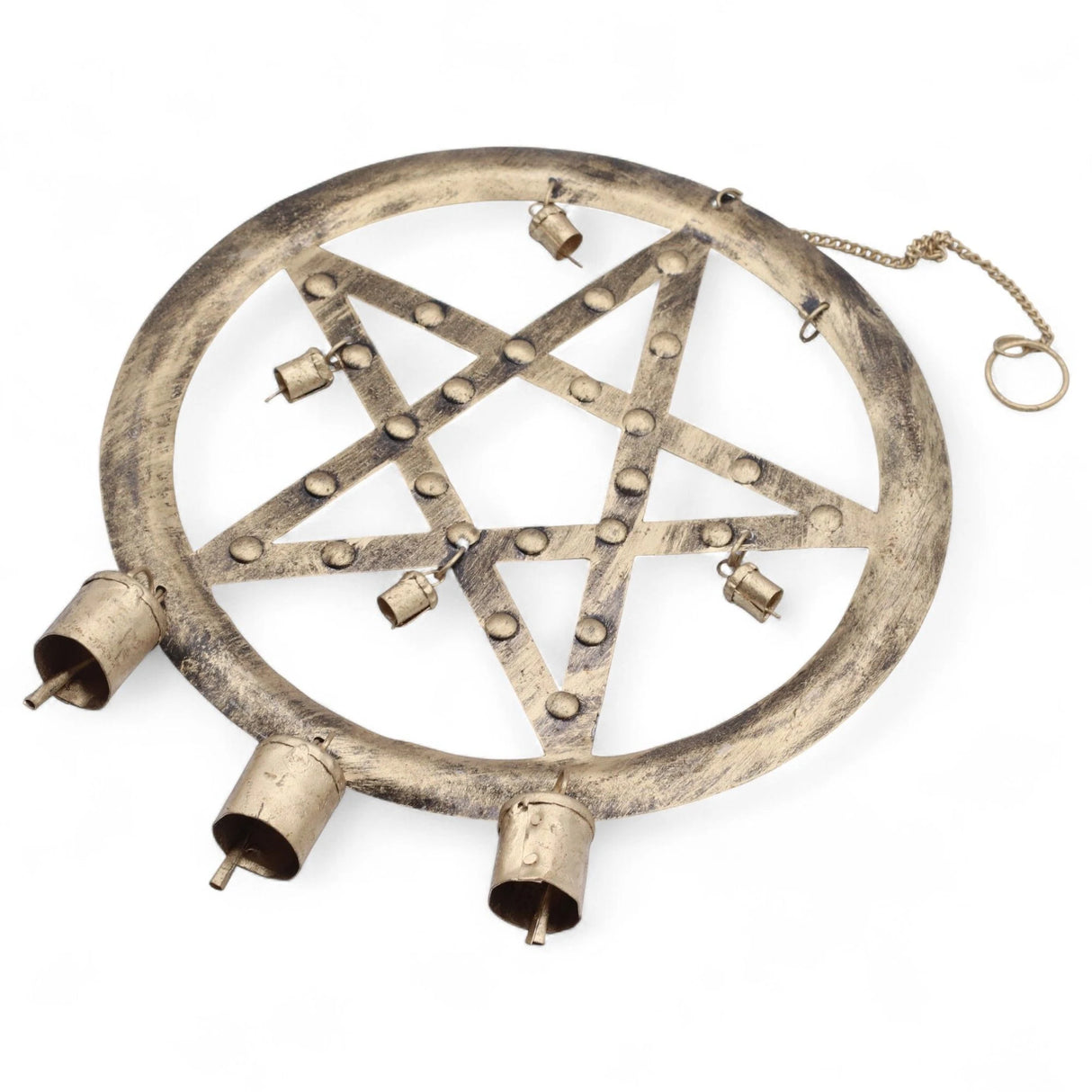 Indian Chimes - Pentagon with Cow Bells - 25x49cm