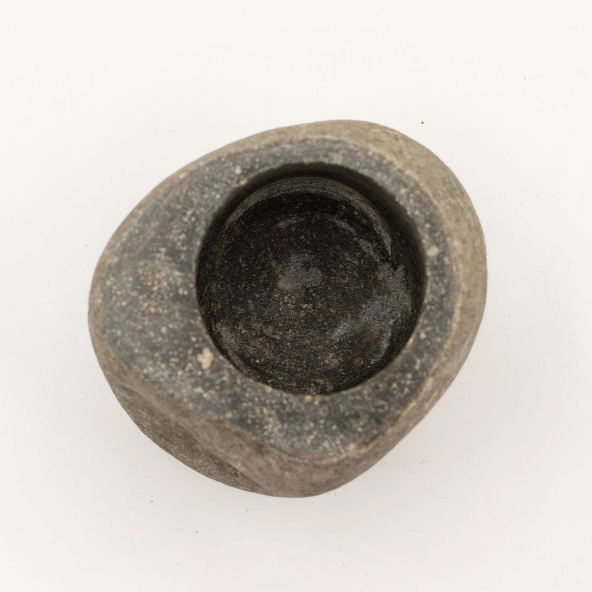 Natural Riverstone Decorative Pestle & Mortar -Medium (aprox 12x8cm)