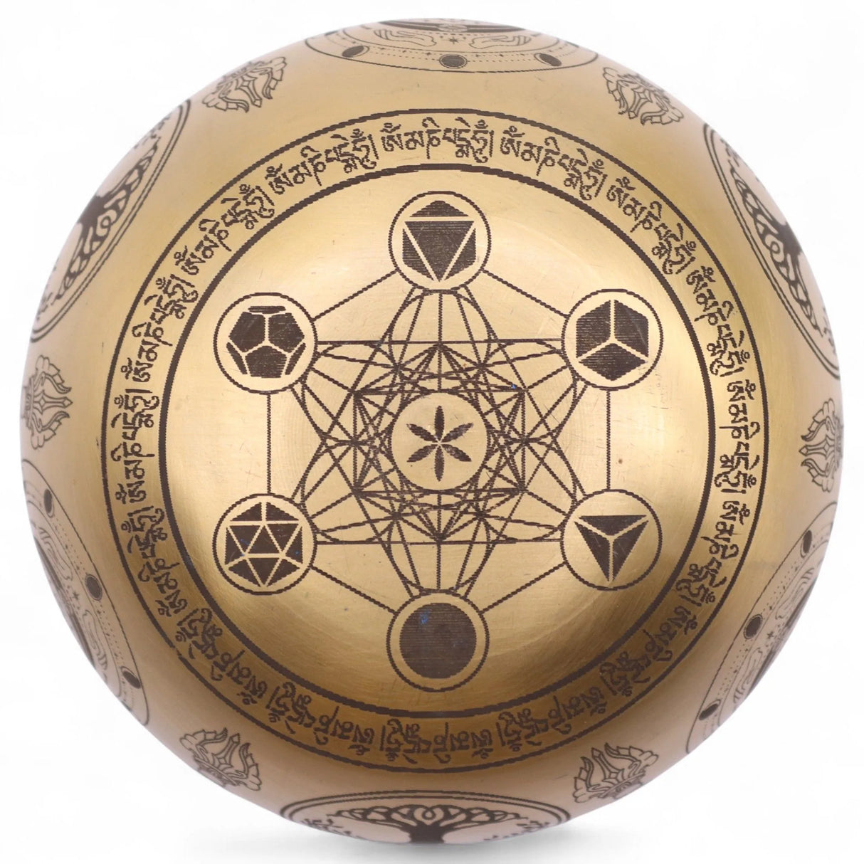 Pure Brass Etched Buddha - Set of 4 - Approx 3.85kg