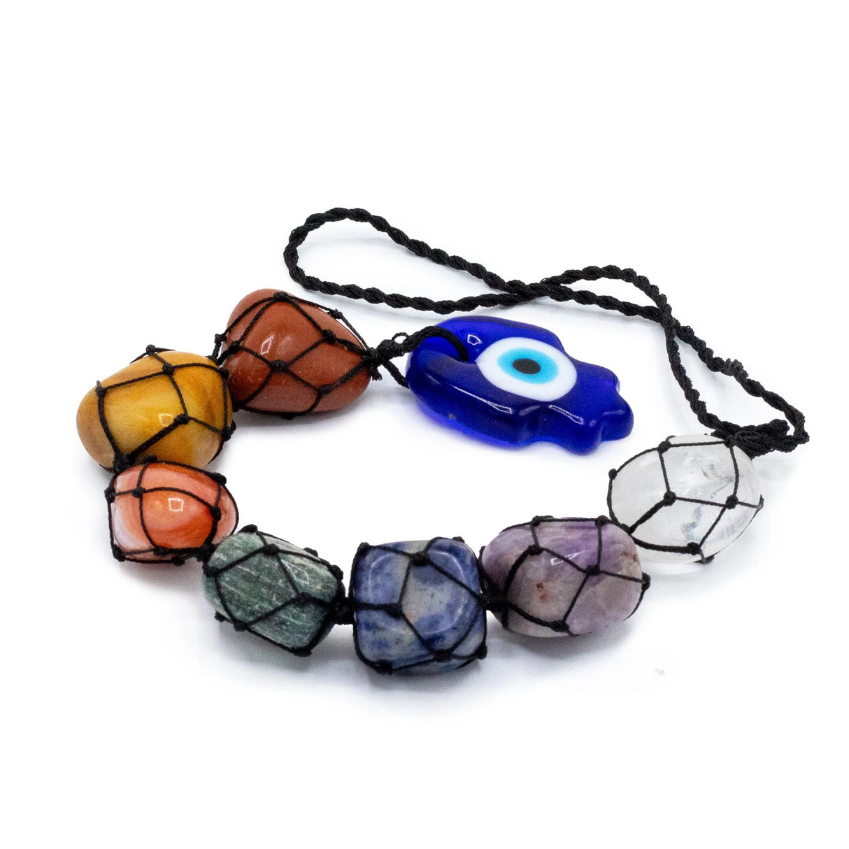 Hanging Chakra Stone Pendant - Hansa