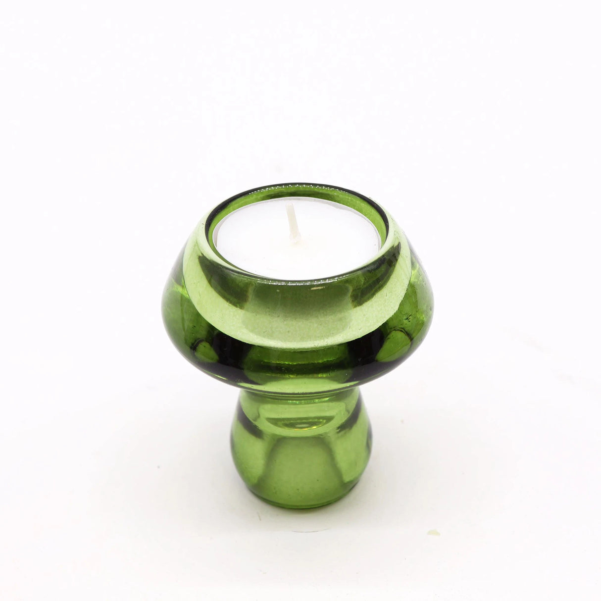 Mushroom Flip Dinner Candle / Tealight Holder - Garden Jade