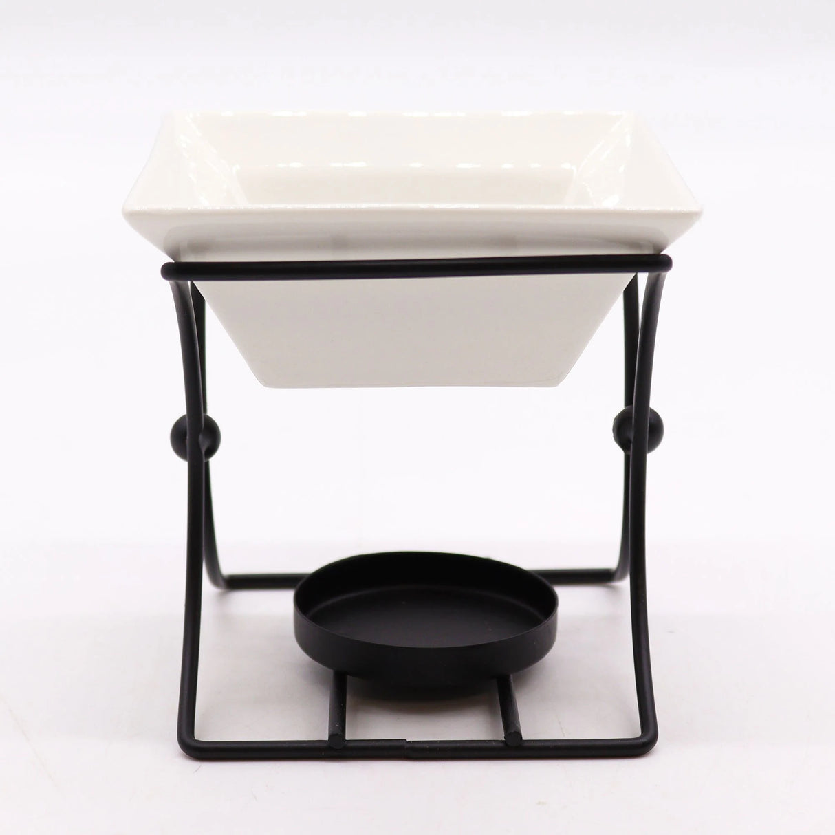 Ceramic & Metal Square Stand