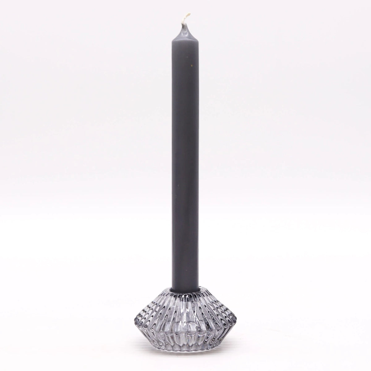 Flower Flip Dinner Candle / Tealight Holder - Midnight Grey