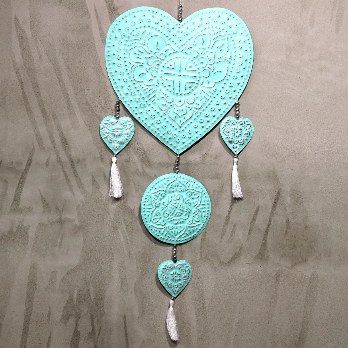 Aluminium Mobile - Hearts (assorted colors)