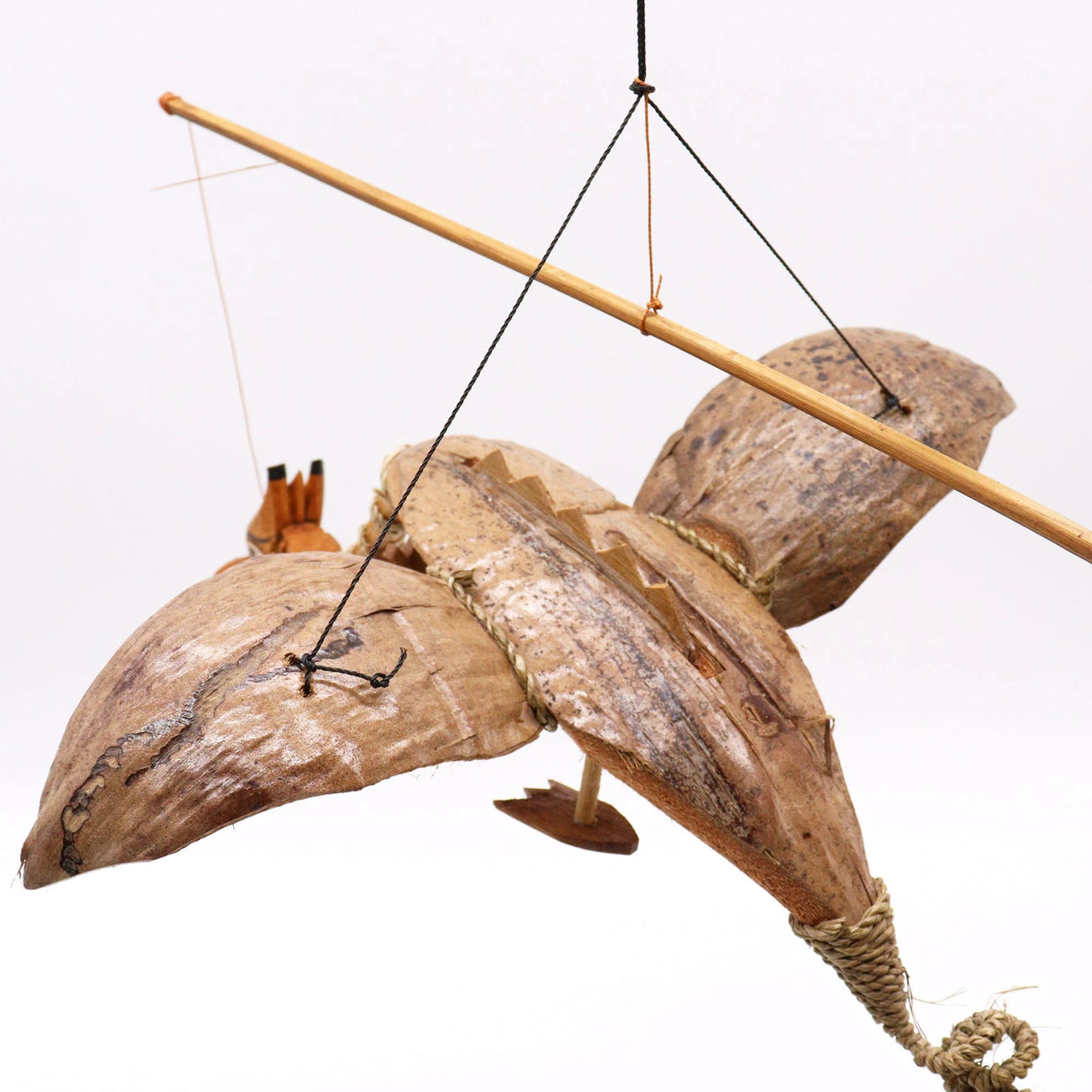 Natural Coconut Dragon Mobile 37cm