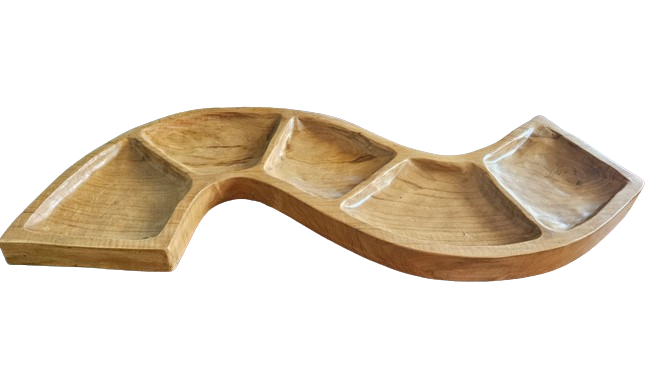 Snake Shaped Teak Bowl
