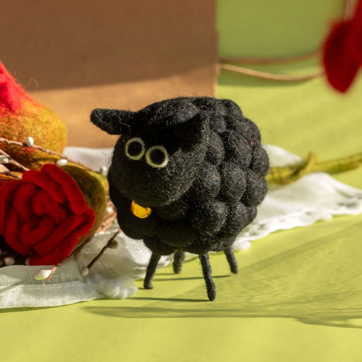 Little Felt Sheep - Black