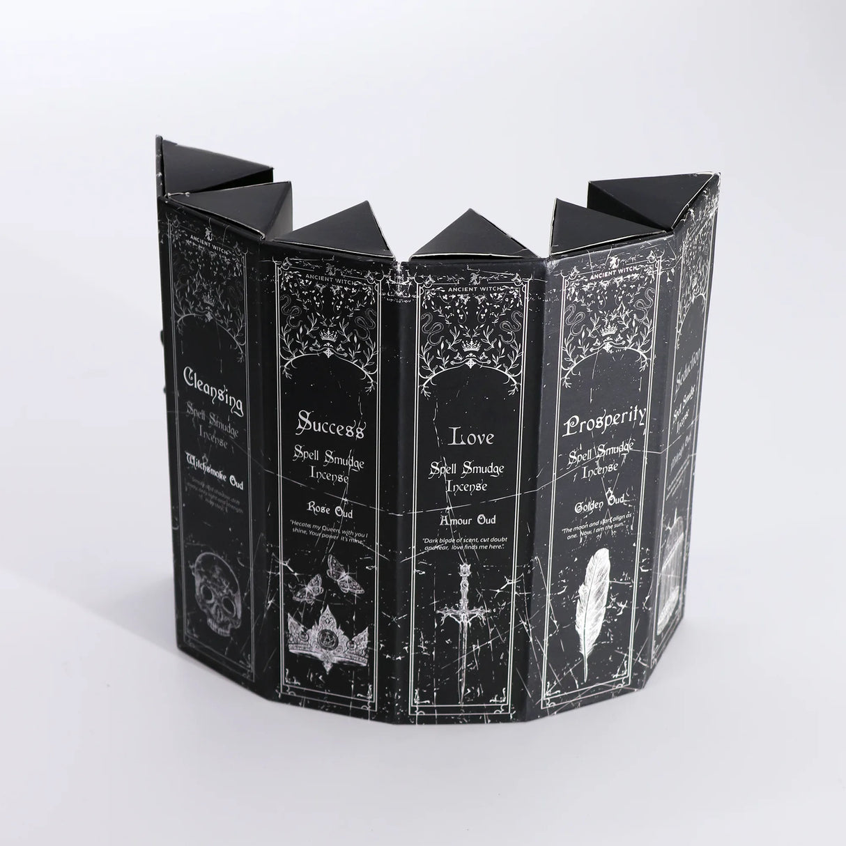 Pyramid Shape Display Incense - Set of 5 Ancient Witch Scents & Spells
