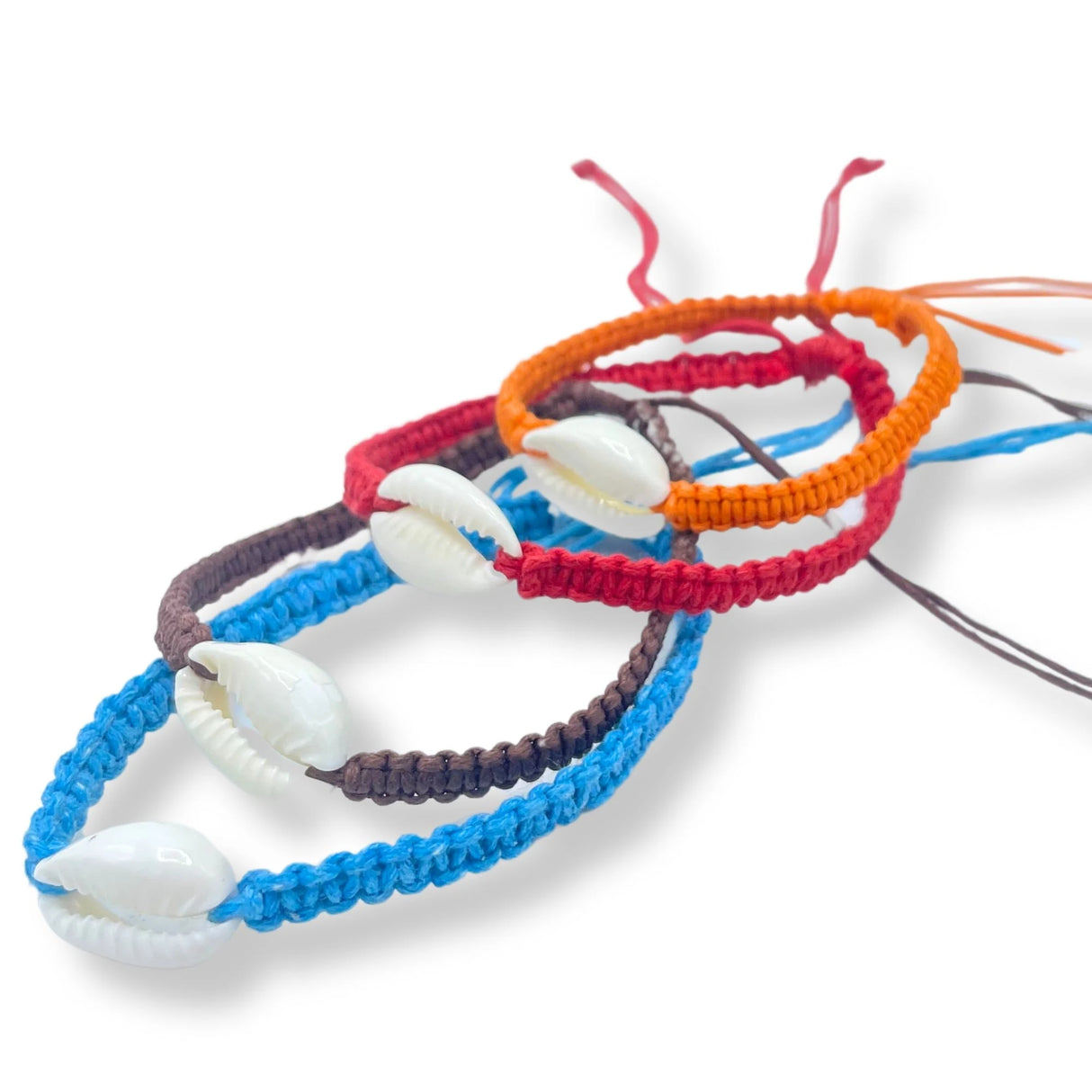 Handmade Friendship Bracelets - Cowrie Chums Shell (asst)