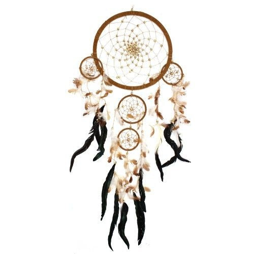 Bali Dreamcatchers - Large Round - Cream/Coffee/Choc