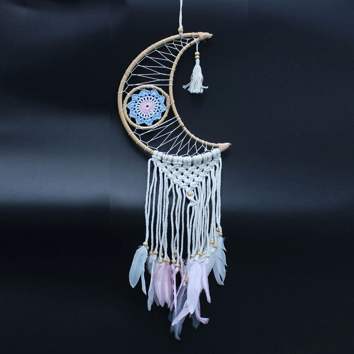 Protection Dream Catcher - Macrame Moon