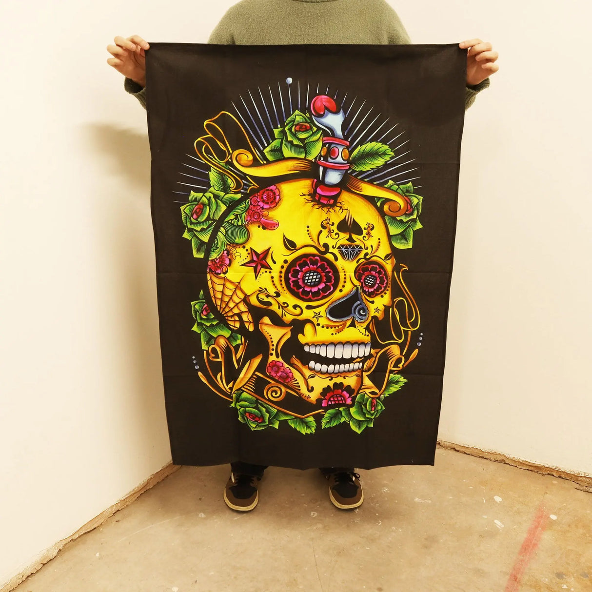 Cotton Wall Art (70x110cm) - Dead of the Dead Skull