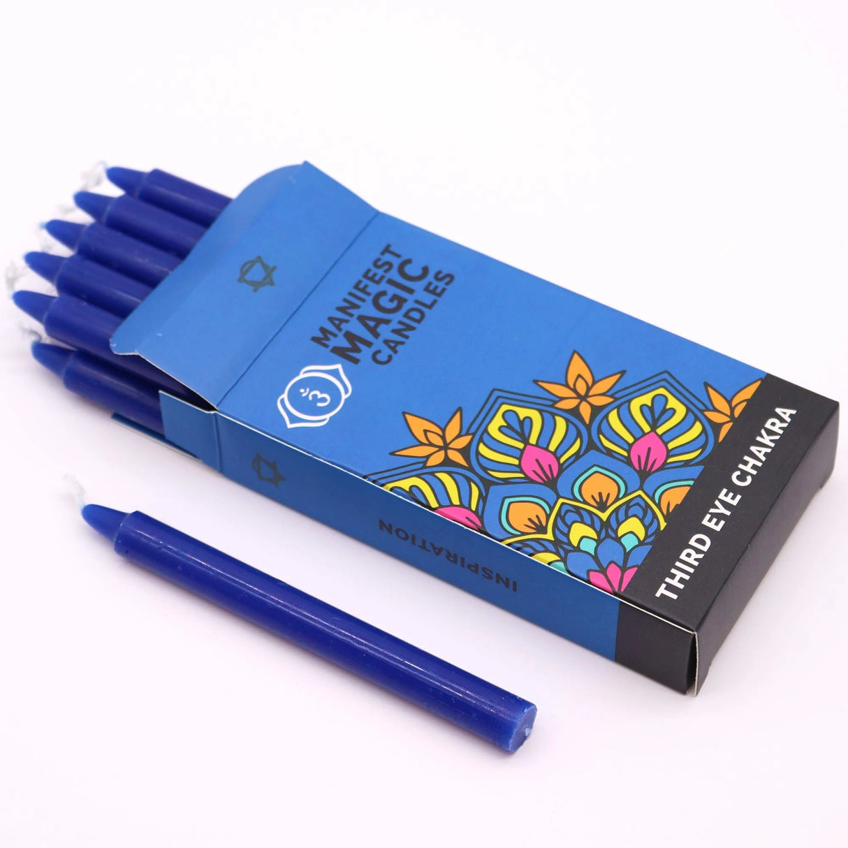 Manifest Magic Candles (pack of 12) - Indigo - Third Eye Chakra