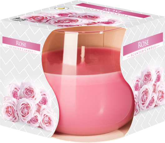 Scented Glass Jar Candle - Rose