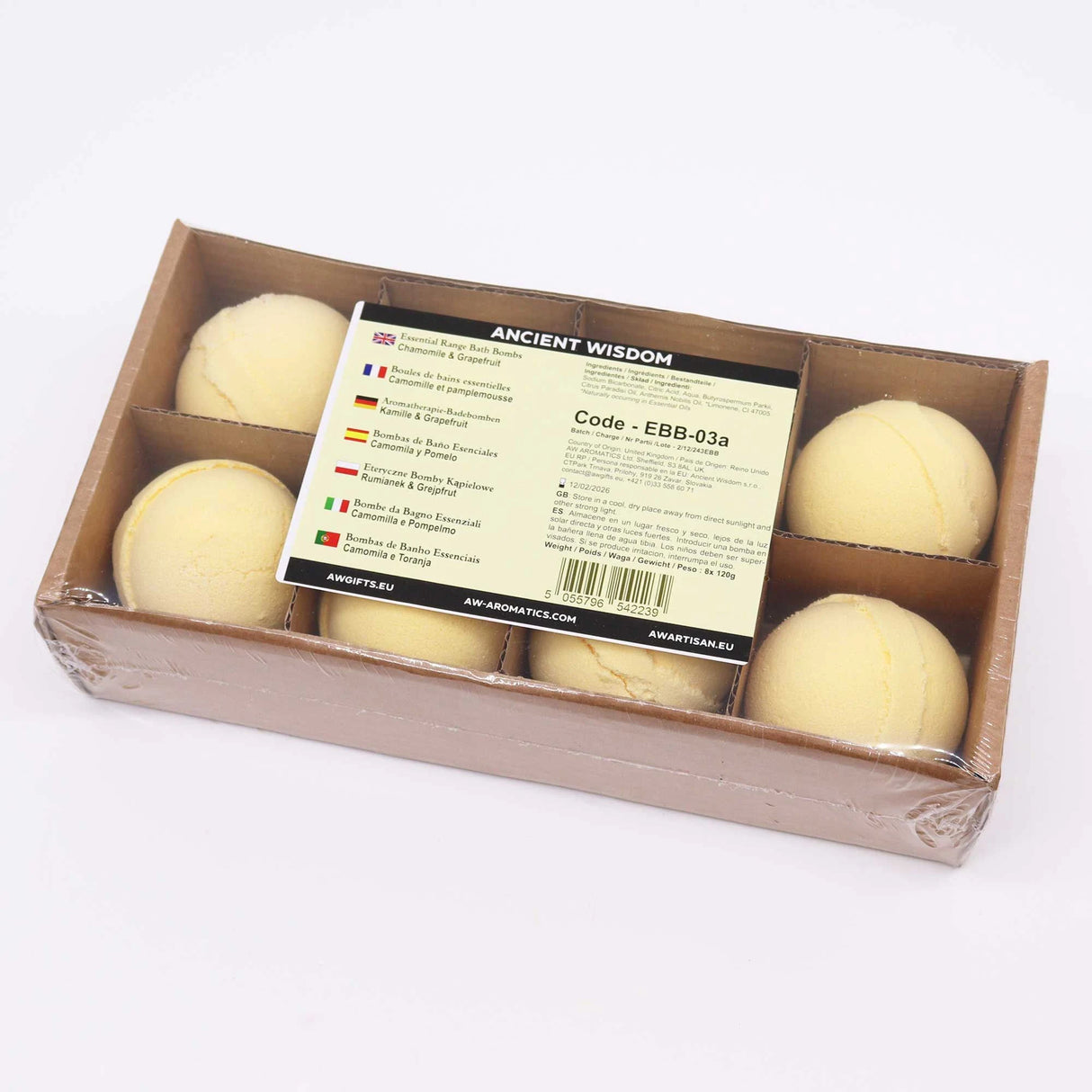 Essential Oil Bath Bomb - Chamomile & Grapefruit