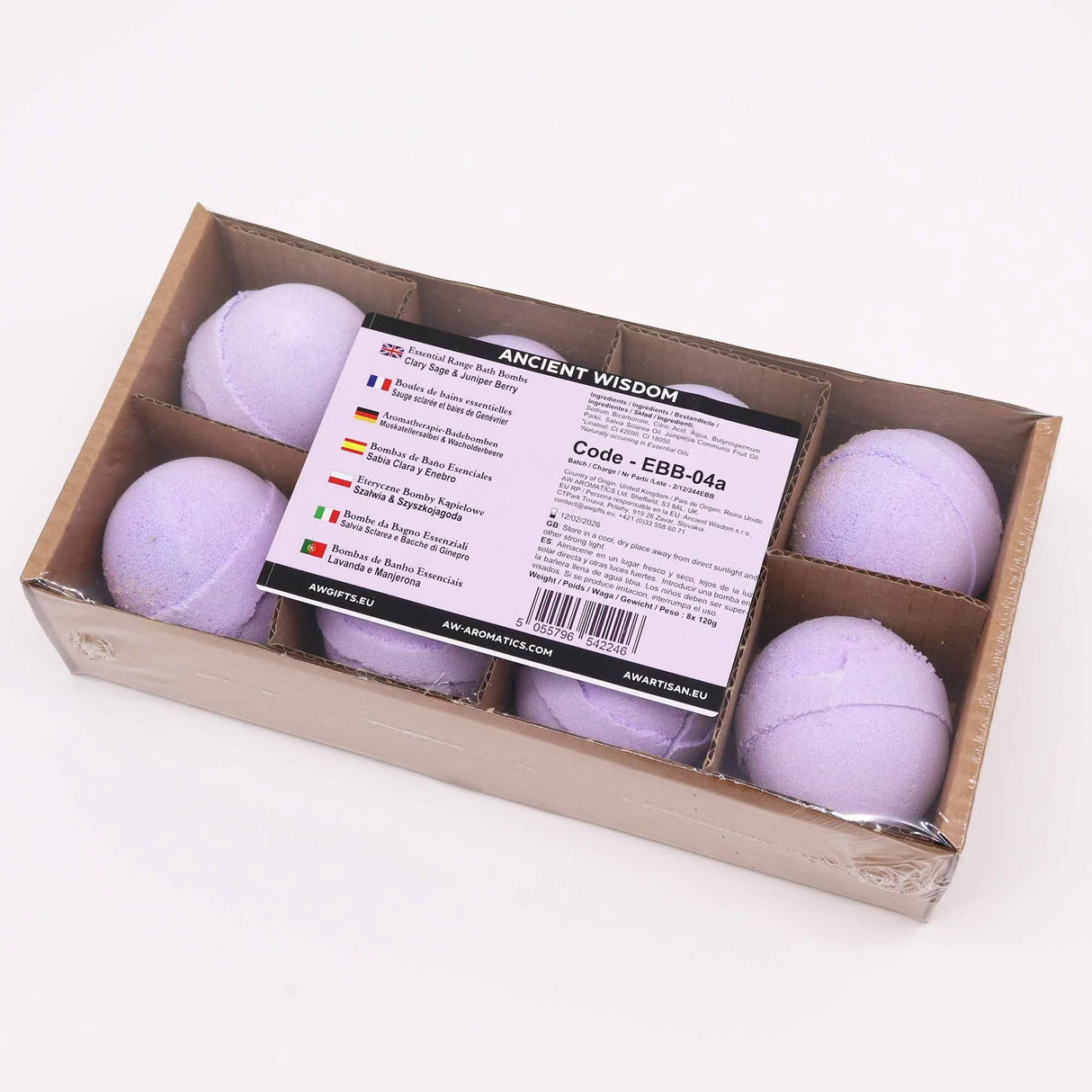 Essential Oil Bath Bomb - Clary Sage & Juniper