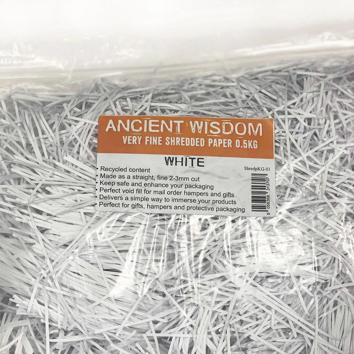 Very Fine Shredded paper - White (0.5KG)