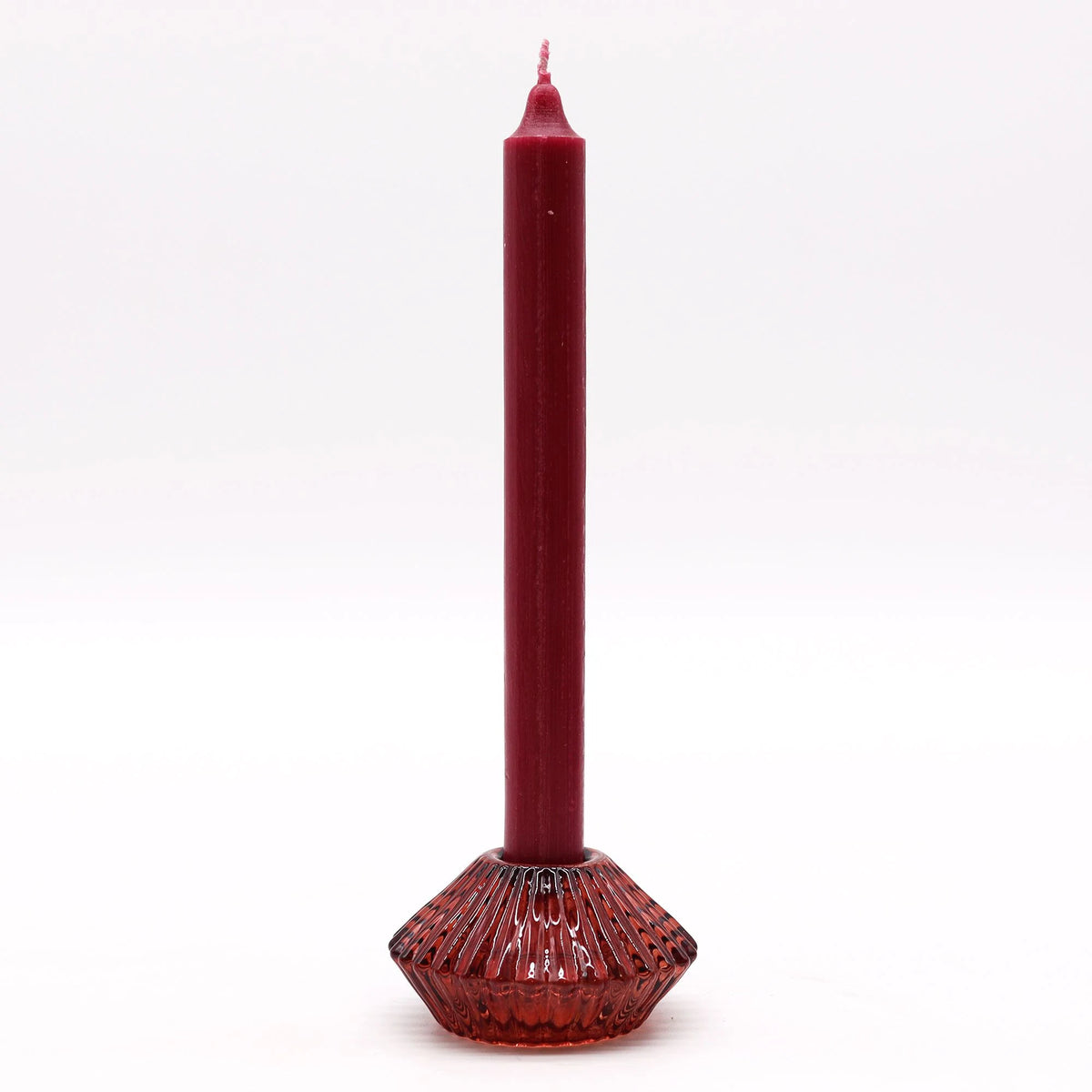 Flower Flip Dinner Candle / Tealight Holder - Vampire Red