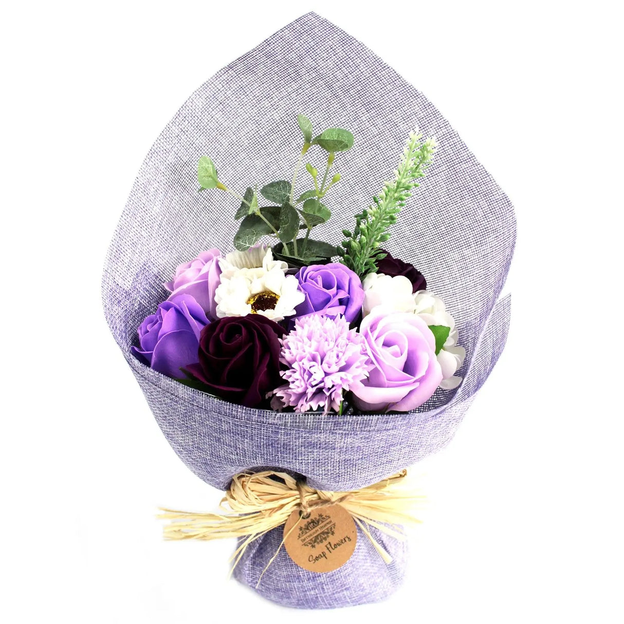 Purple Standing Soap Flower Bouquet - Special