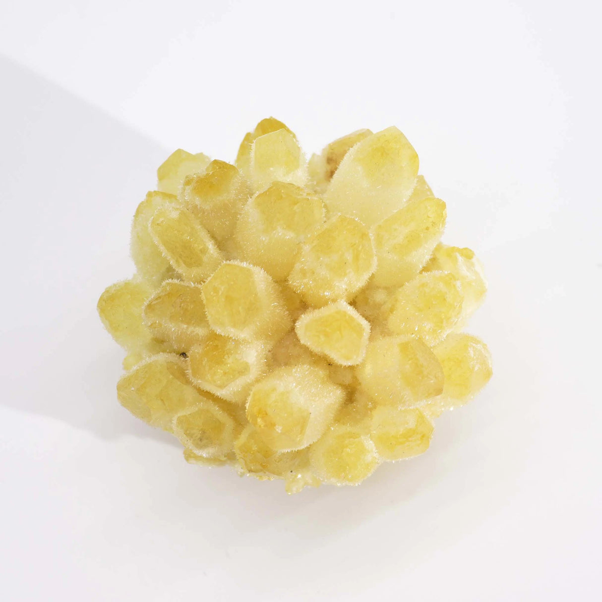 Natural Quartz Cluster - Yellow Ghost Quartz