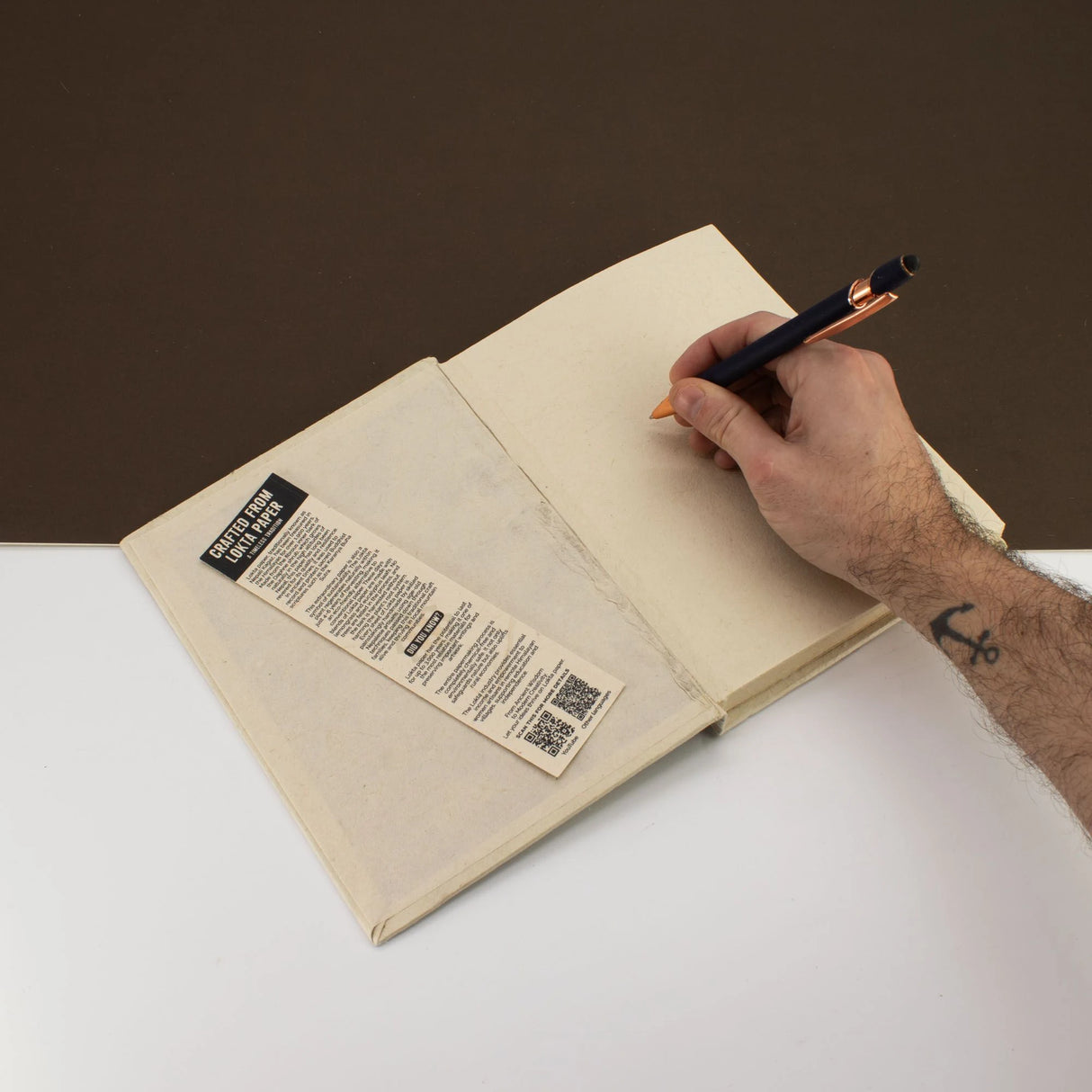 Lokta Inspiration Notebook Every Peak Large (21x15cm) 45 Leaves Includes Bookmark