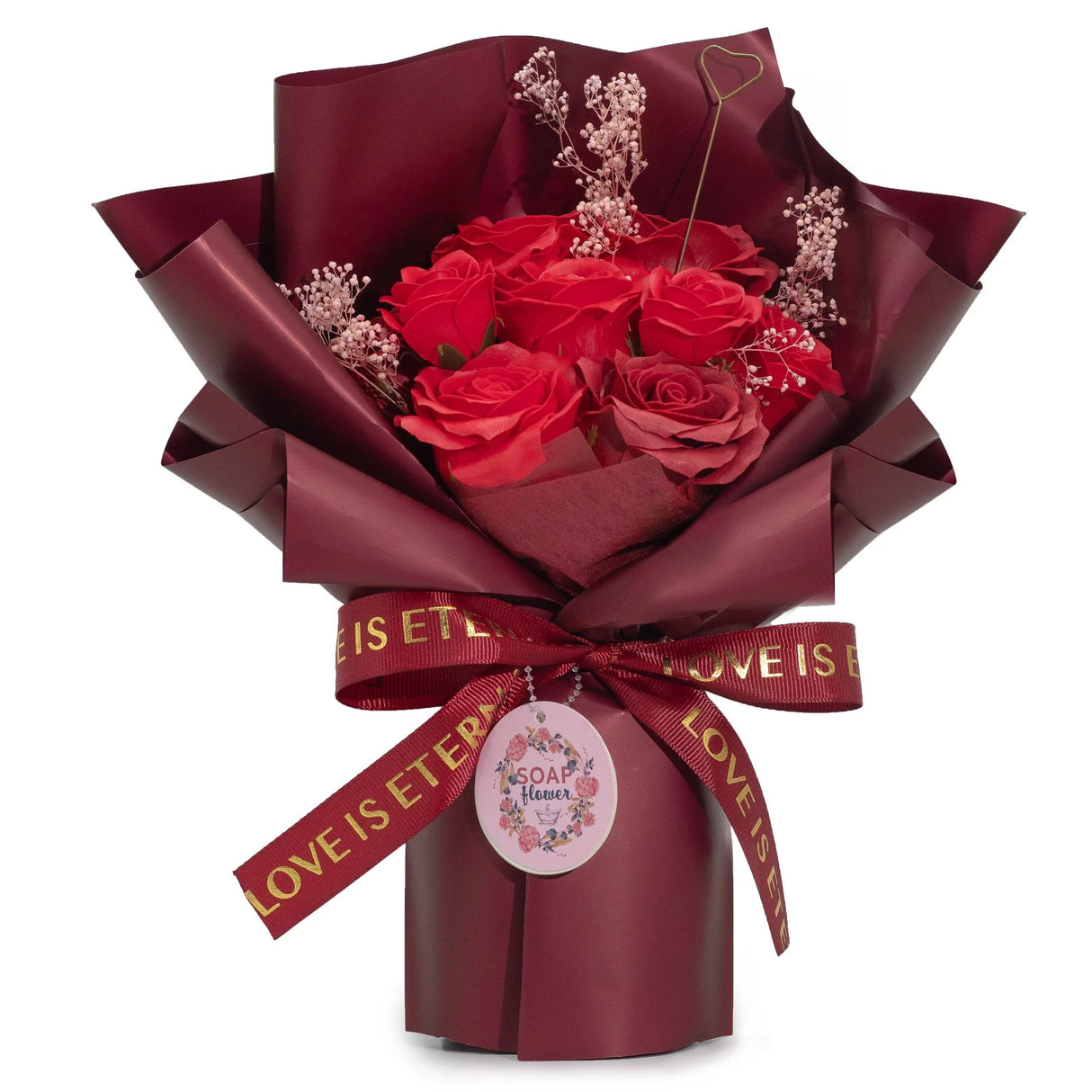 Large Red Roses Bouquet - Love is Eternal - Gift Card