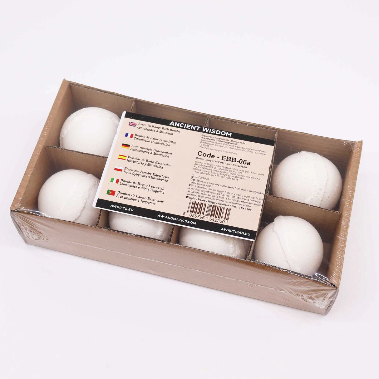 Essential Oil Bath Bomb - Lemongrass & Mandarin